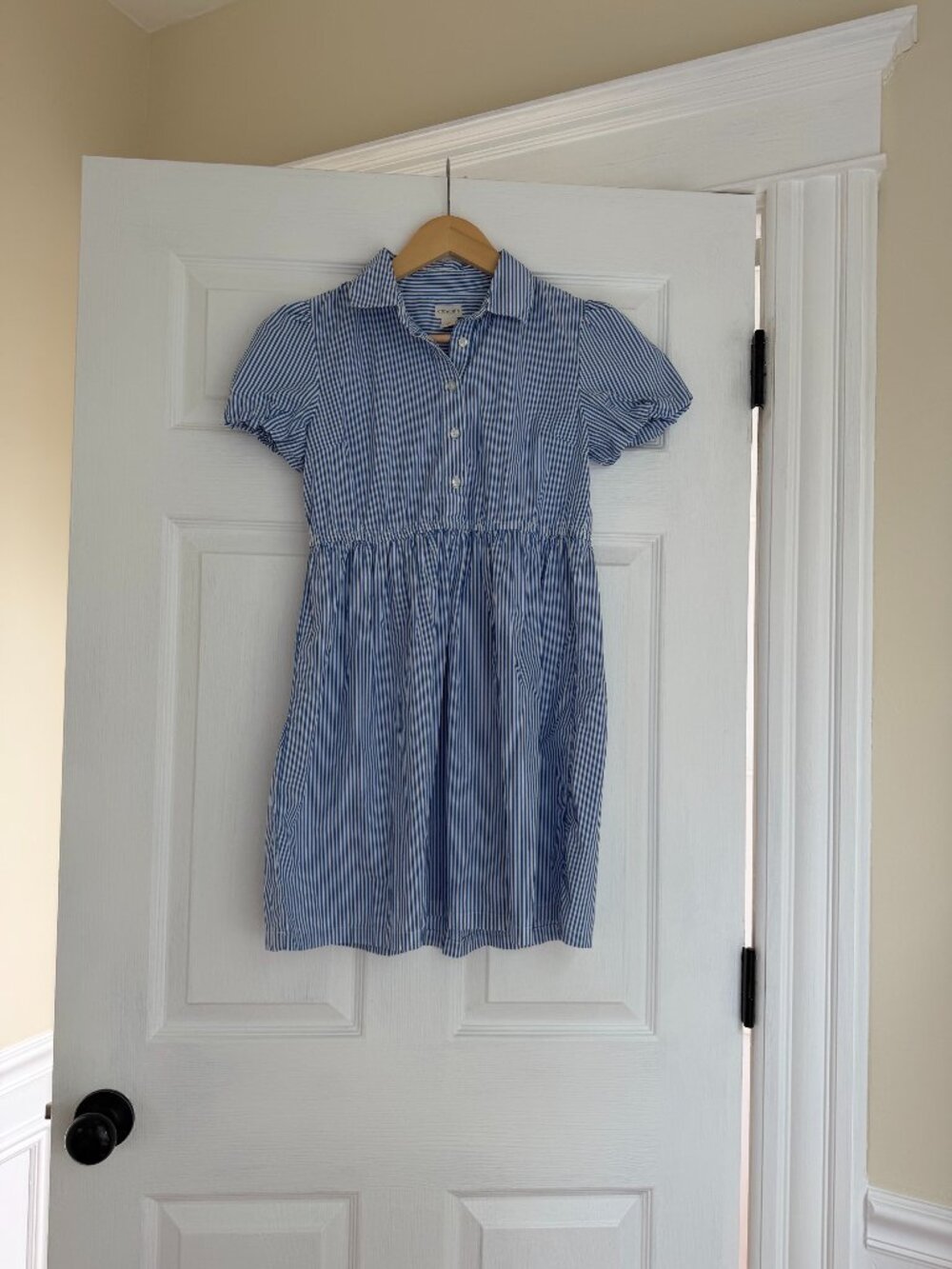 J Crew Girls' Cotton Striped Shirt Dress - Size 12